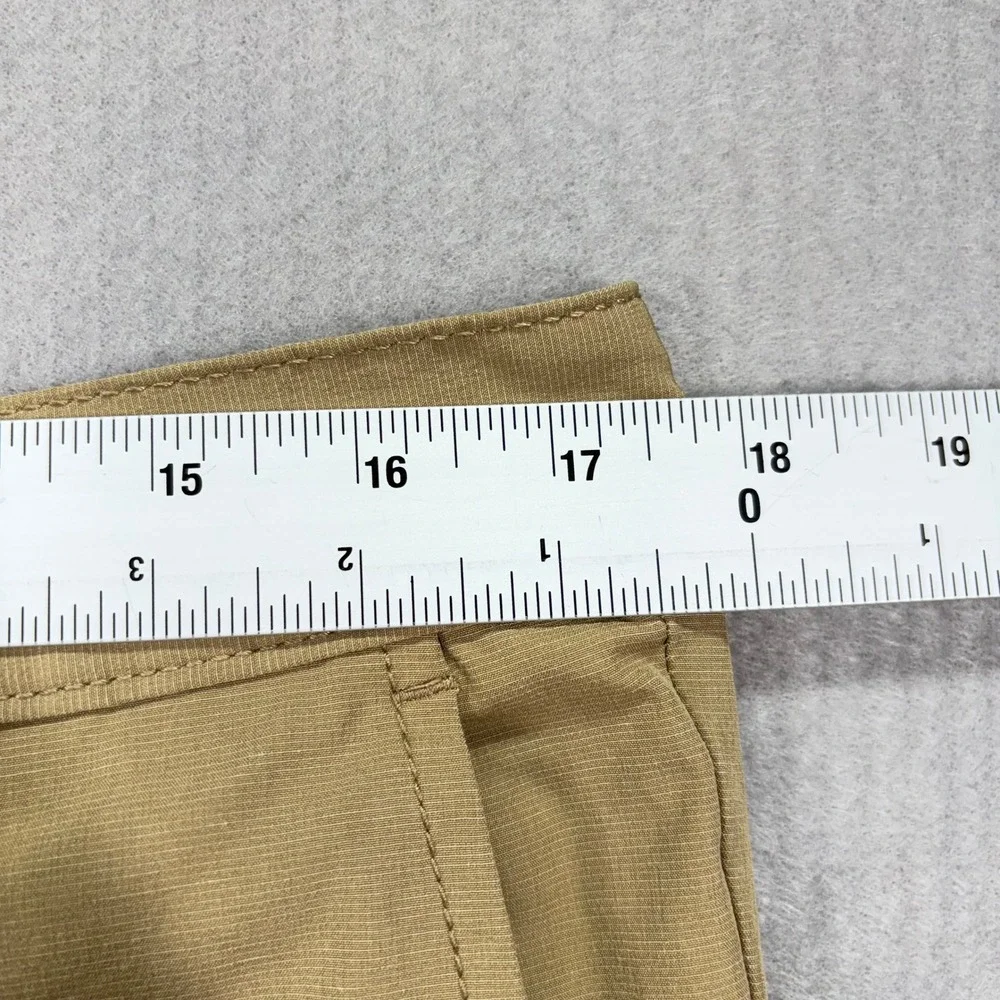 Banana Republic Ripstop Shorts Mens 36 Tan Stretch Elastic Back